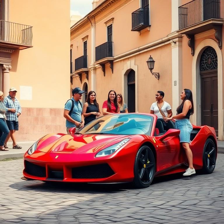 Diego Herrera con Ferrari F8 Spider